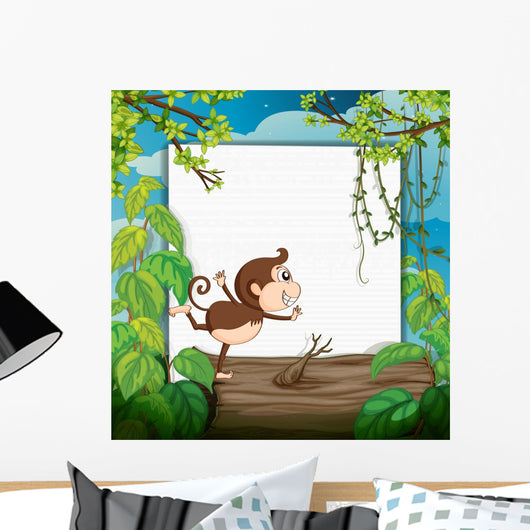 Smiling Monkey and White