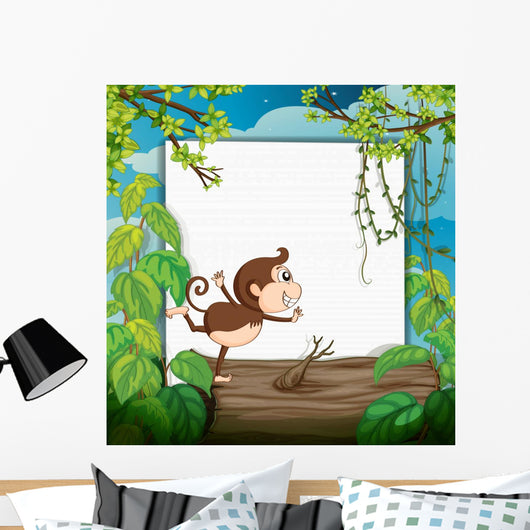 Smiling Monkey and White
