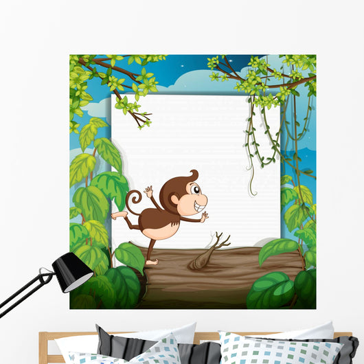 Smiling Monkey and White