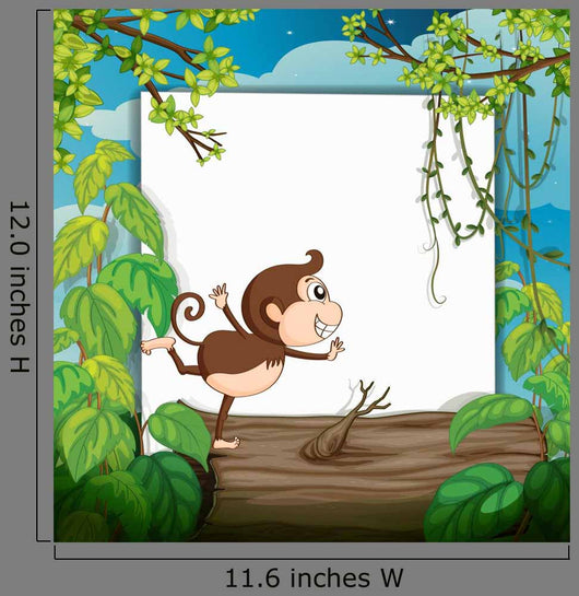 Smiling Monkey and White