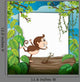 Smiling Monkey and White