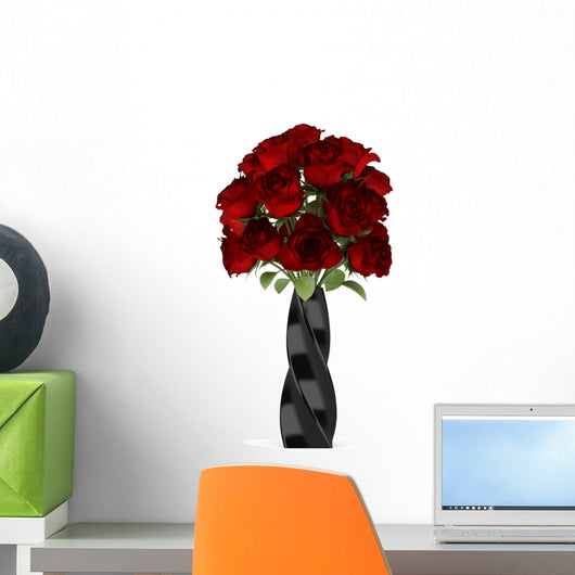 Bouquet Red Roses Black