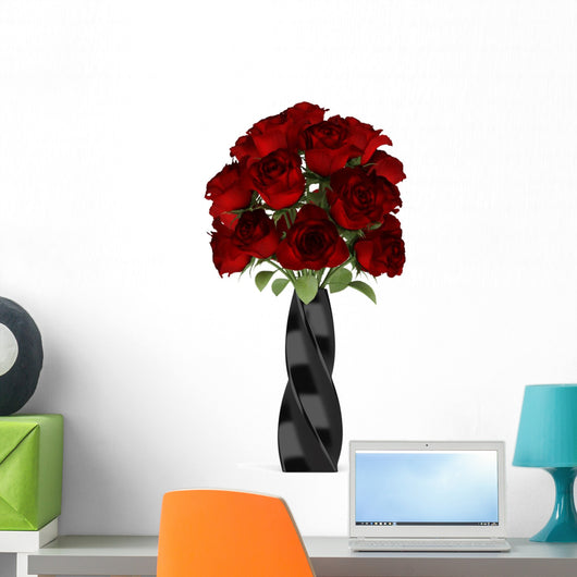 Bouquet Red Roses Black