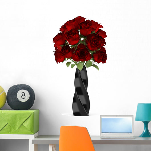 Bouquet Red Roses Black