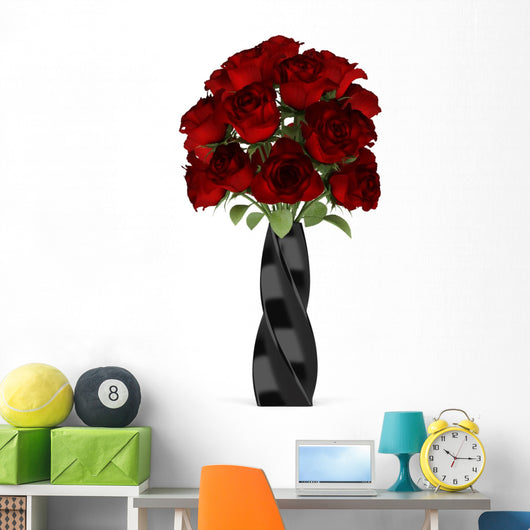 Bouquet Red Roses Black
