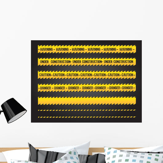 Caution lines Wall Mural