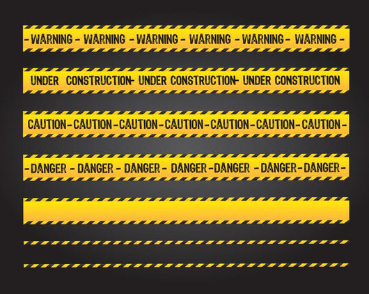 Caution lines Wall Mural