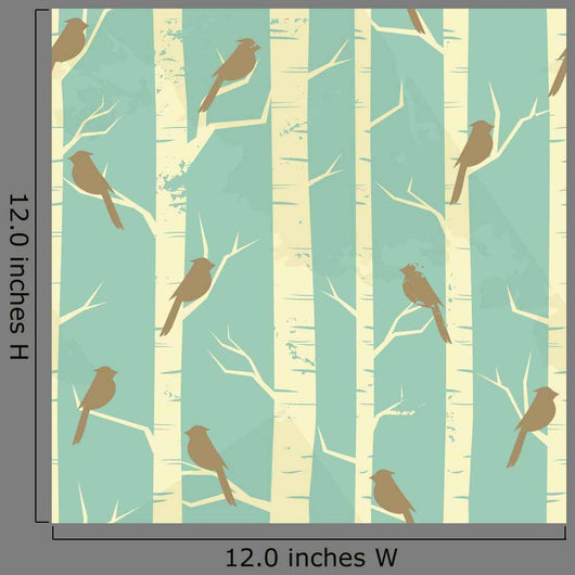 Vintage Birch Pattern Wall Decal