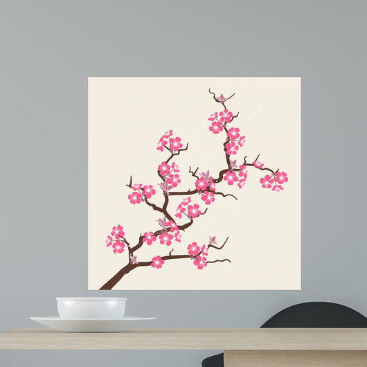 Card with Stylized Cherry