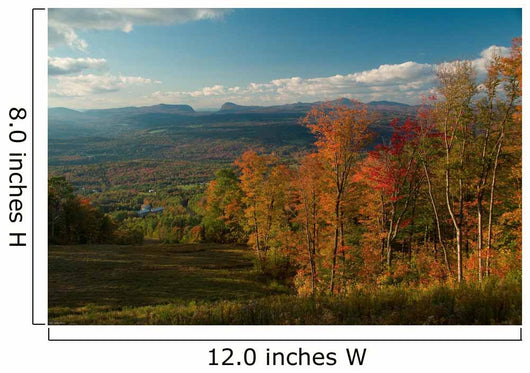Smugglers Notch from Mt Burke, VT Wall Mural