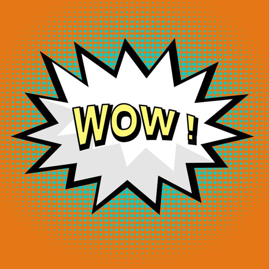 Wow! comic speech bubble in pop art style Wall Mural