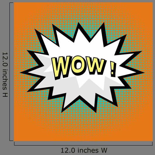 Wow! comic speech bubble in pop art style Wall Mural