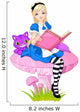 Alice Holding Book Wall Mural