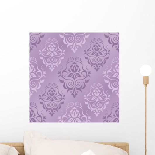 Vector Illustration Damask Pattern Wall Decal