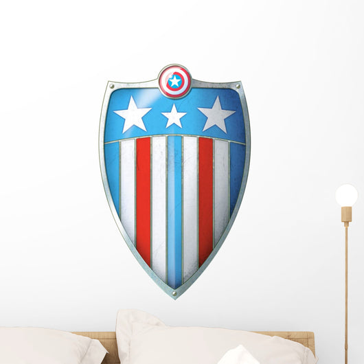 Coat of Arms of Captain America Shield Wall Decal