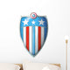 Coat of Arms of Captain America Shield Wall Decal