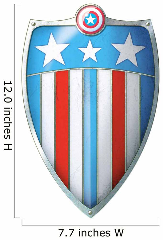 Coat of Arms of Captain America Shield Wall Decal