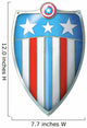 Coat of Arms of Captain America Shield Wall Decal