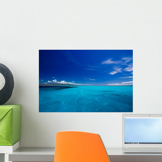 Caribbean sea view in paradise Wall Mural