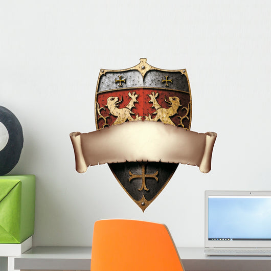 Knights Crest Shield Wall Decal