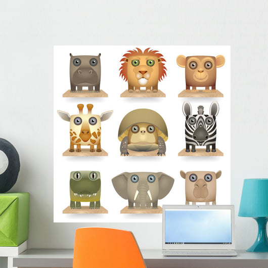 Animals of Africa Wall Decal