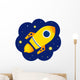 Cartoon Stylized Rocket Space