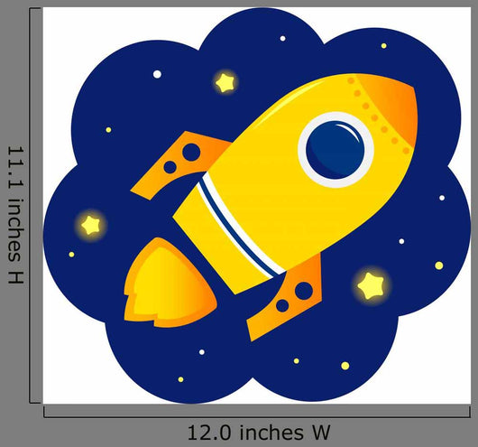 Cartoon Stylized Rocket Space
