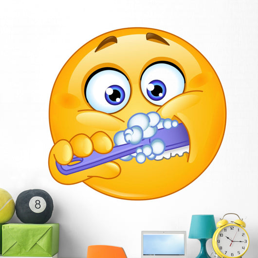 Emoticon Brushing Teeth