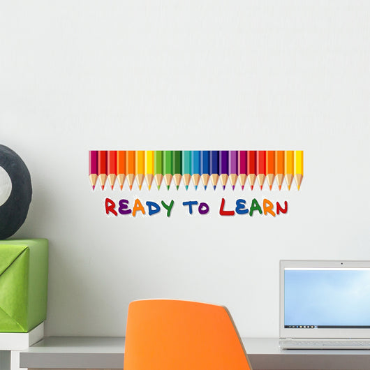 Ready to Learn Colored Wall Mural