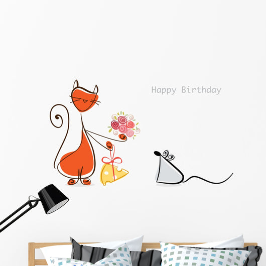 Happy Birthday Cat Congratulates