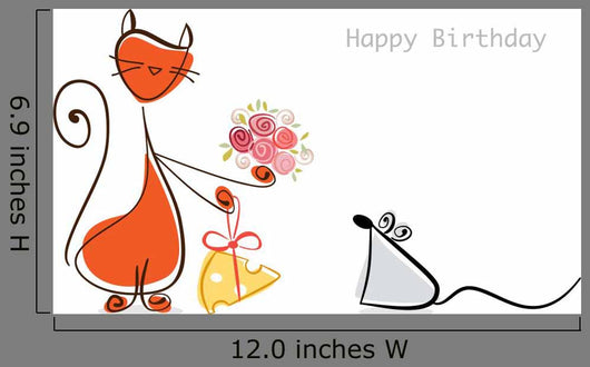 Happy Birthday Cat Congratulates