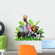 funny animal cartoon Wall Decal
