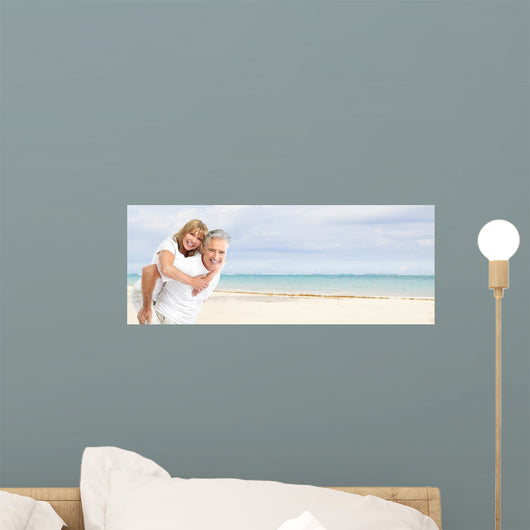 Happy Senior Couple Beach