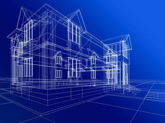 Wire-frame Cottage Xxxl Wall Mural