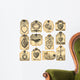 12 valentine labels Wall Decal