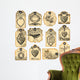 12 valentine labels Wall Decal