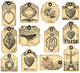 12 valentine labels Wall Decal
