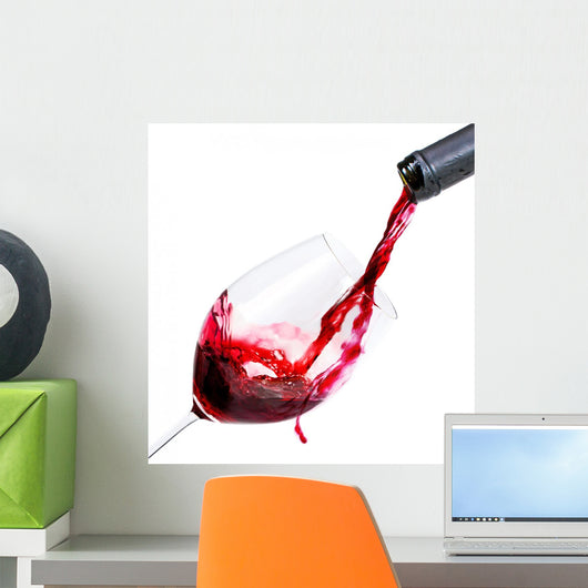 Pouring Red Wine Glass