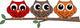 Three Sweet Owls