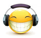 Musical emoticon Wall Decal
