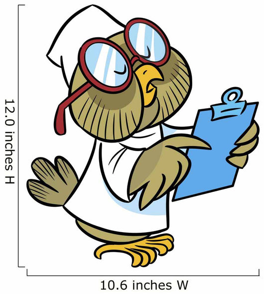 Owl-doctor Wall Decal