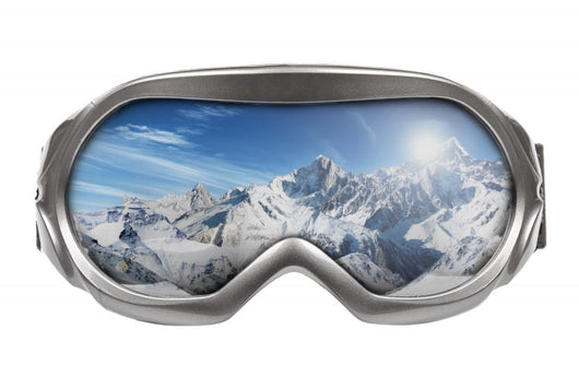 Ski Goggles with Reflection Wall Decal