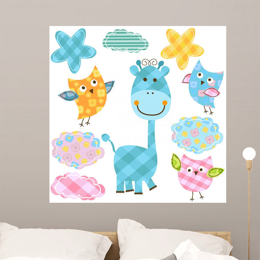 Cute Owls Giraffe