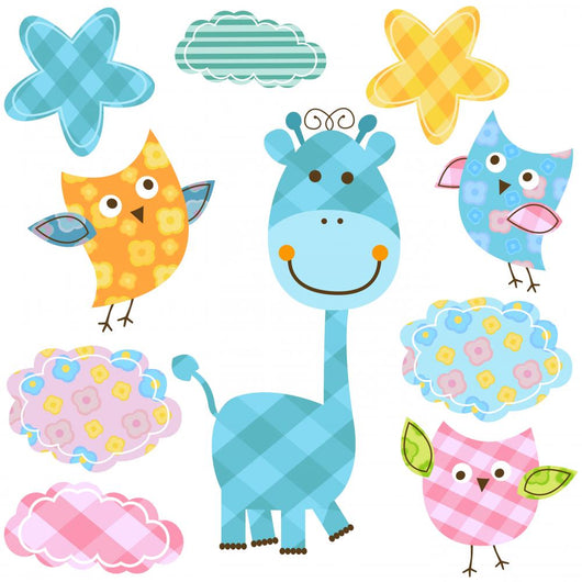 Cute Owls Giraffe