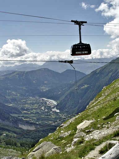 Telefirique to Aiguille Du Wall Decal