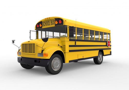 School Bus White Wall Decal