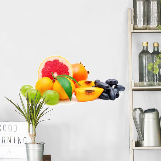 collection fruit isolated on white Wall Decal