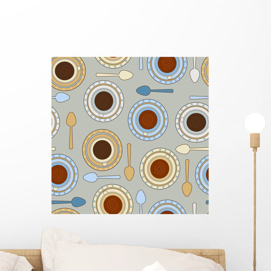 Tea and Coffee Cups Wall Decal