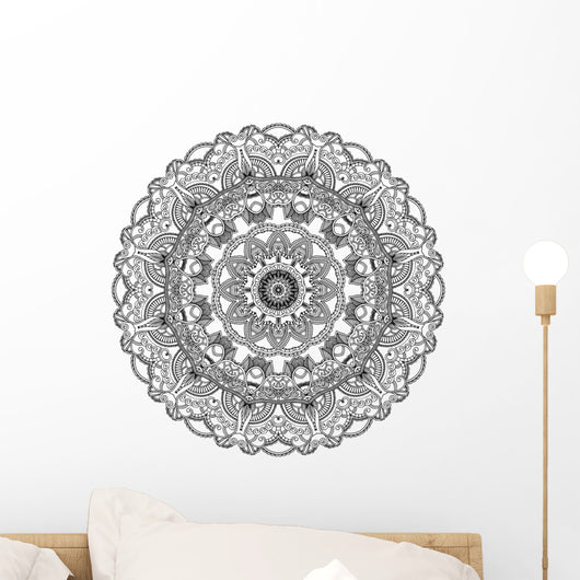Black Lace Circle White