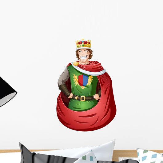 Young King With Crown Wall Decal